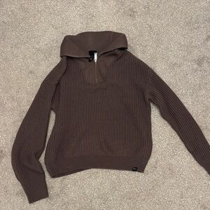 Bench Chocolate Brown Women's Cowl Neck Sweater